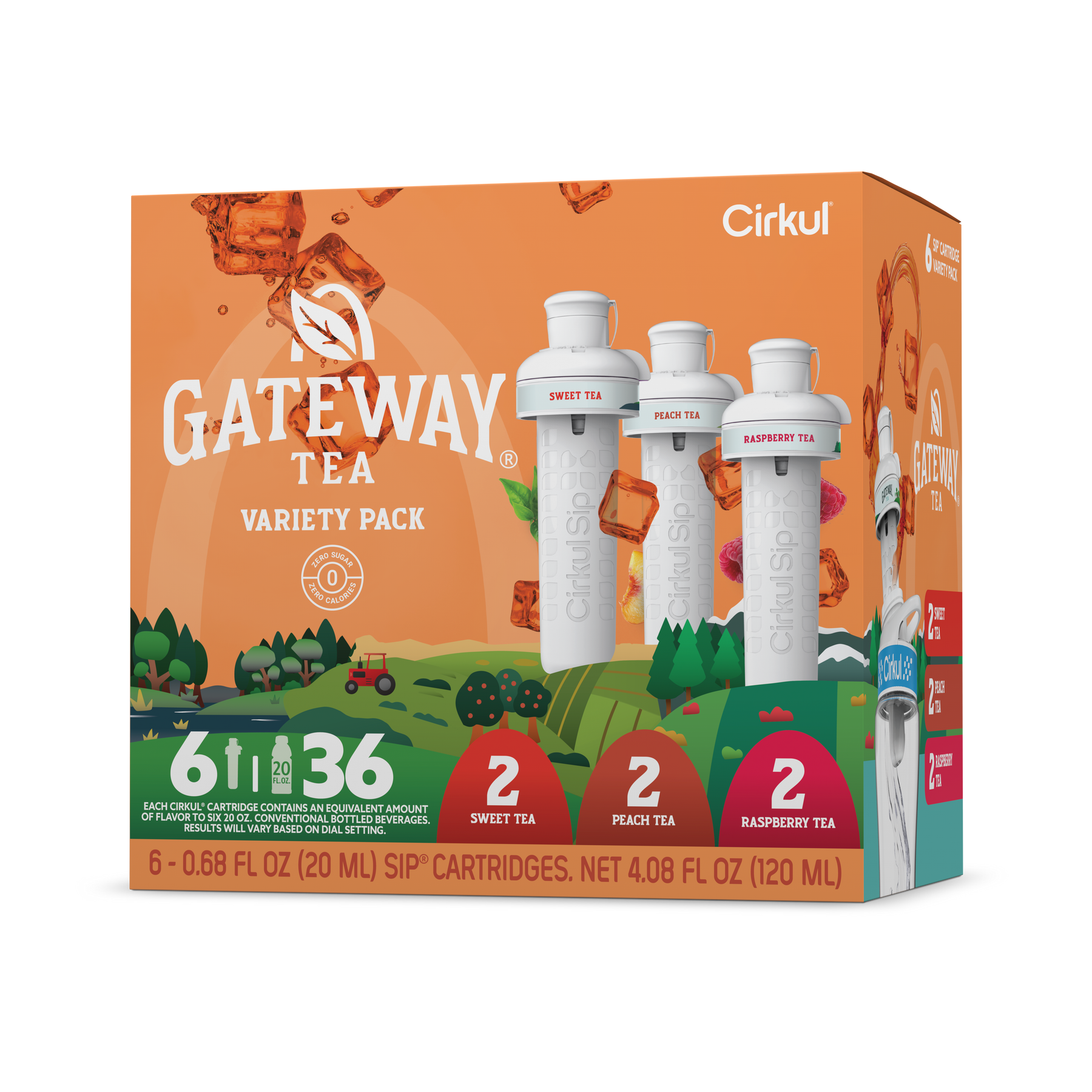 Gateway Tea® 6-Pack Variety Pack - Bright Touch C8