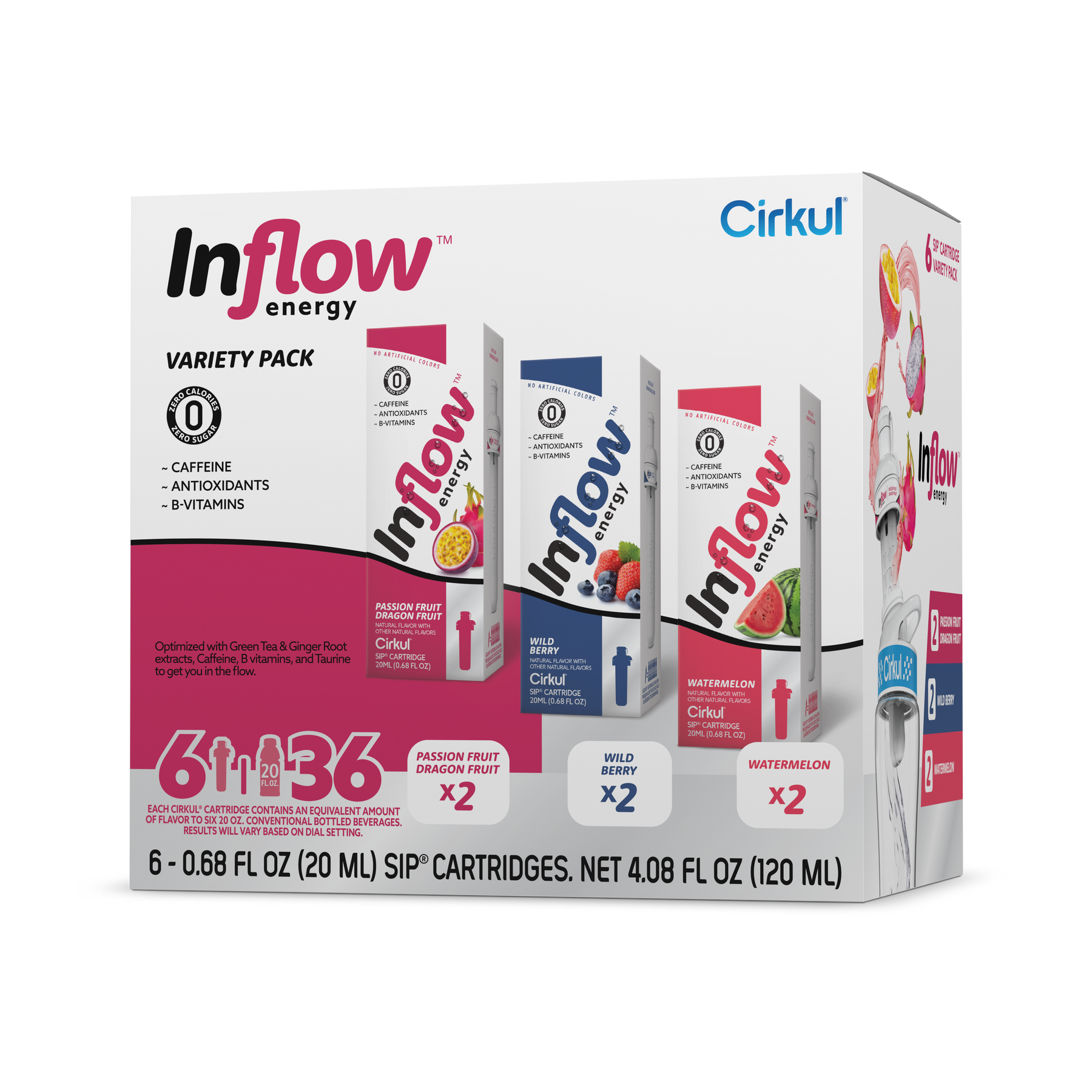 Inflow Energy® 6-Pack Variety Pack - Bright Touch D7