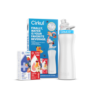 22oz. White Stainless Steel Bottle Starter Kit - Travel Edit G4