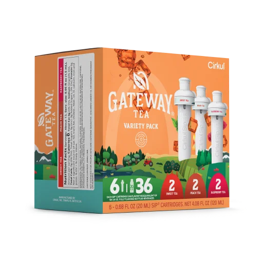 Gateway Tea® 6-Pack Variety Pack - Bright Touch C8